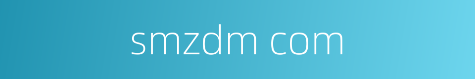 smzdm com的同义词