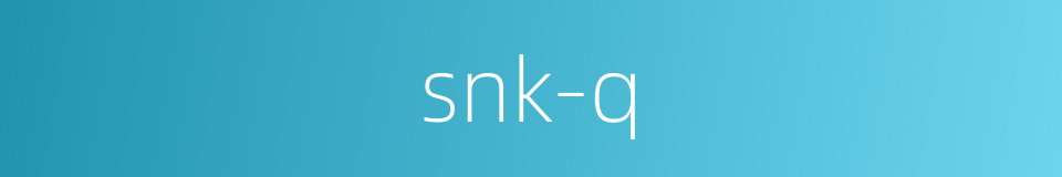 snk-q的同义词