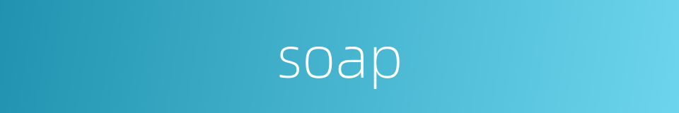 soap的同义词