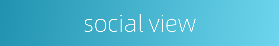 social view的同义词