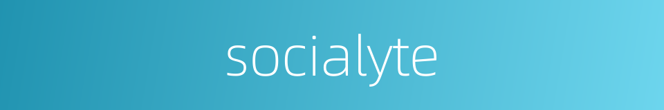 socialyte的同义词