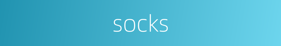 socks的同义词
