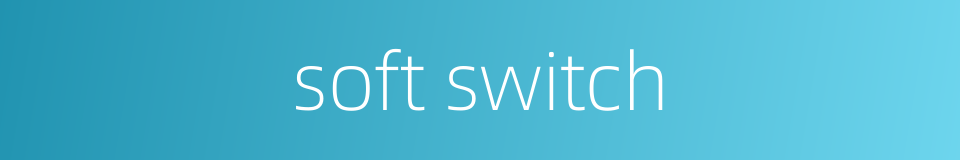 soft switch的同义词