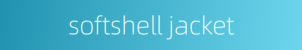 softshell jacket的同义词