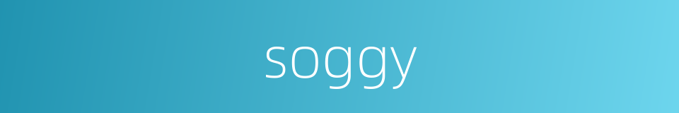 soggy的同义词