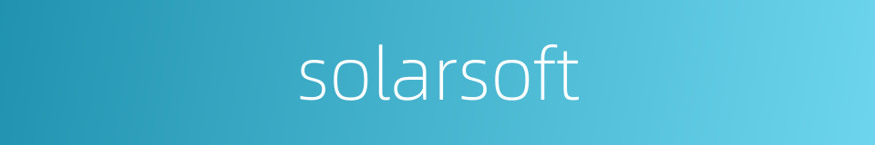solarsoft的同义词