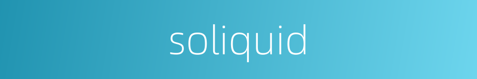 soliquid的同义词