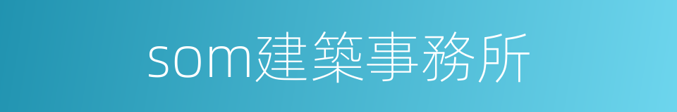 som建築事務所的同義詞