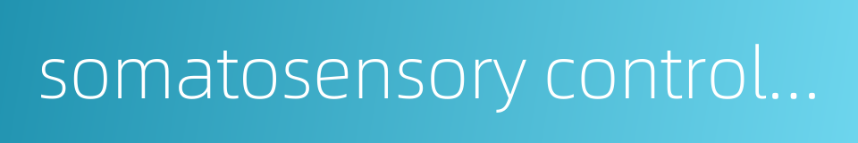somatosensory controller的同义词