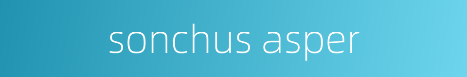 sonchus asper的同义词