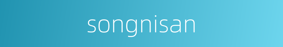songnisan的同义词
