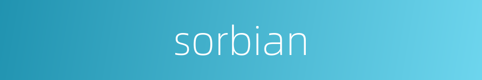 sorbian的同义词