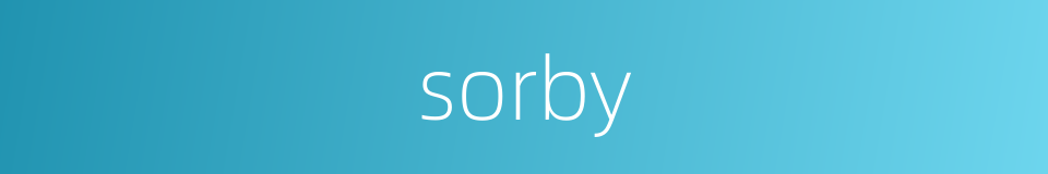 sorby的同义词