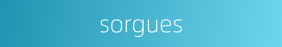 sorgues的同义词