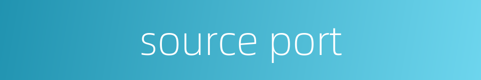 source port的同义词