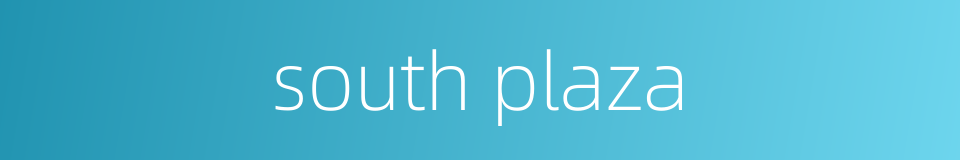 south plaza的同义词