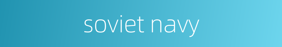 soviet navy的同义词
