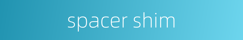spacer shim的同义词