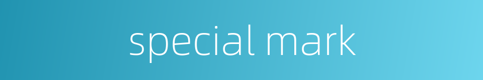 special mark的同义词