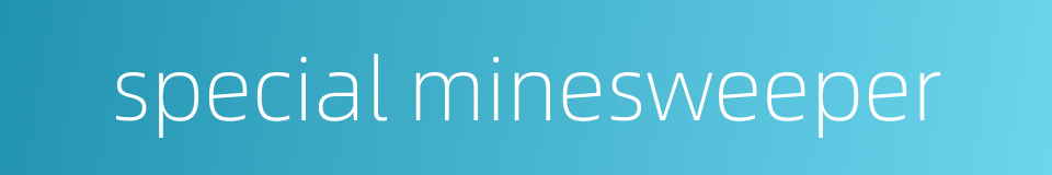 special minesweeper的同义词