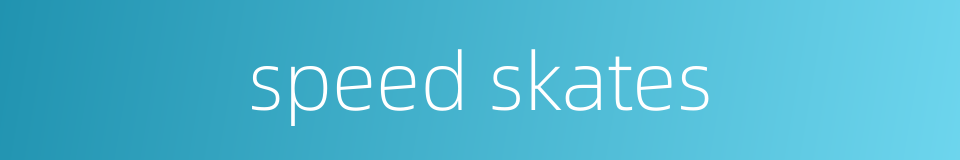 speed skates的同义词
