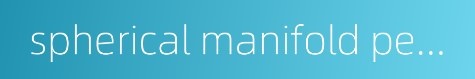 spherical manifold penstock的同义词