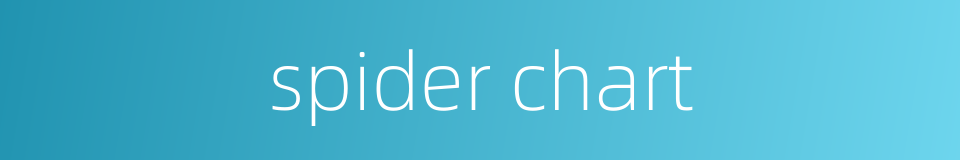 spider chart的同义词