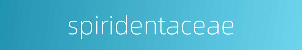 spiridentaceae的同义词