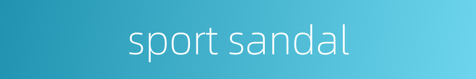 sport sandal的同义词