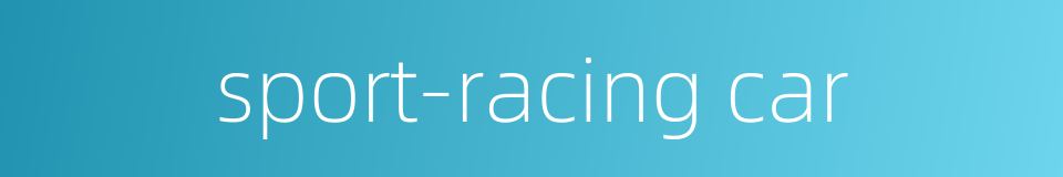 sport-racing car的同义词