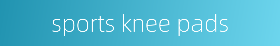 sports knee pads的同义词