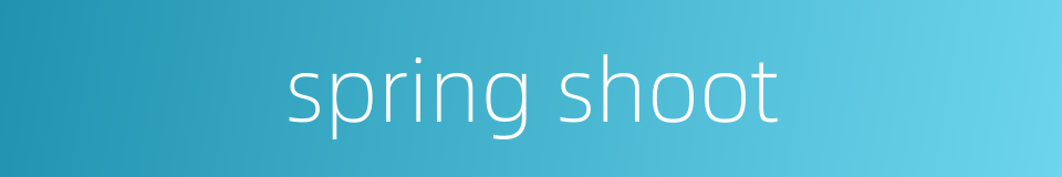 spring shoot的同义词