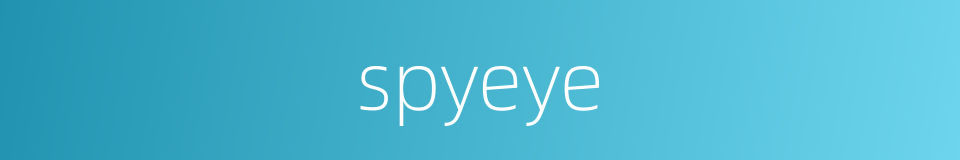 spyeye的同义词