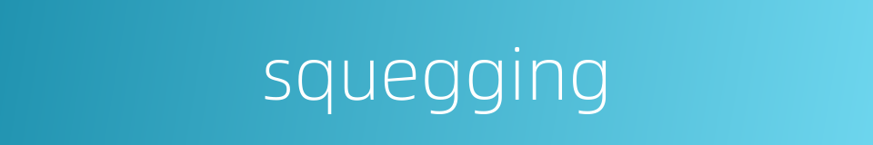 squegging的同义词