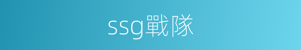 ssg戰隊的同義詞