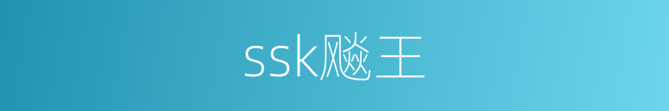 ssk飚王的同义词