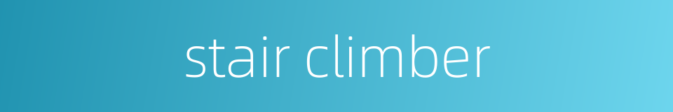 stair climber的同义词