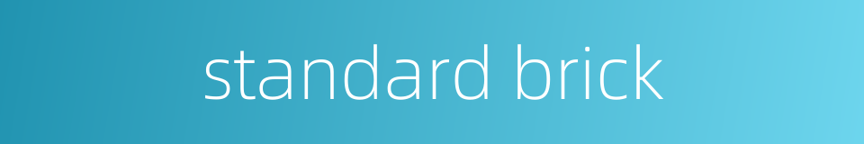 standard brick的同义词