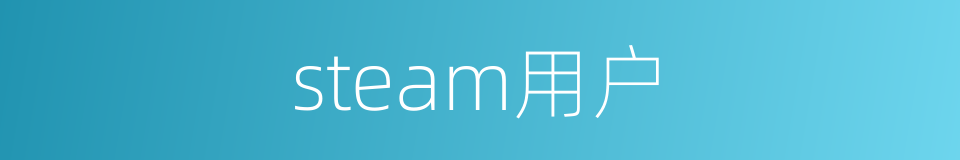 steam用户的同义词