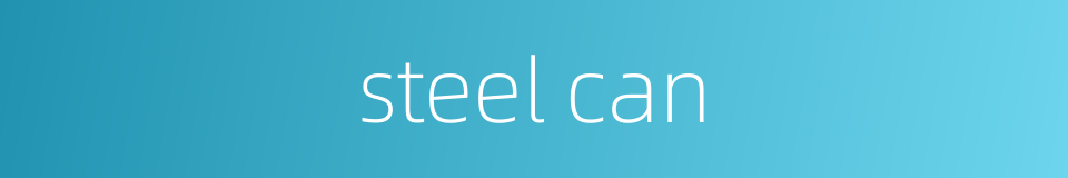 steel can的同义词