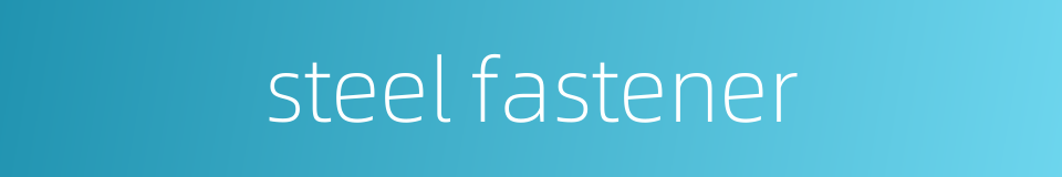 steel fastener的同义词