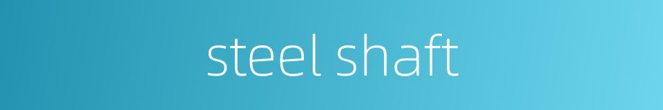 steel shaft的同义词