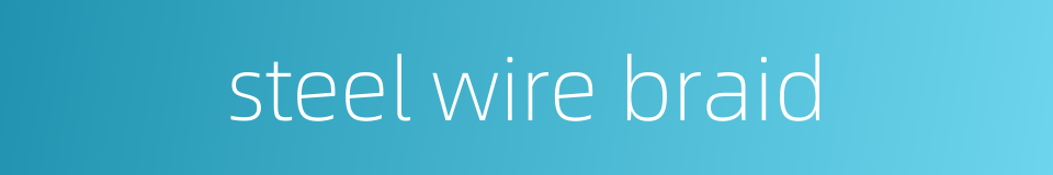 steel wire braid的同义词