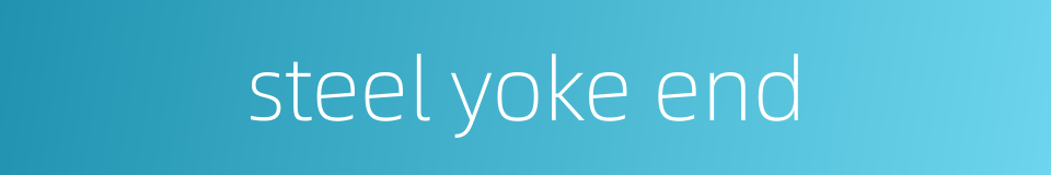 steel yoke end的同义词