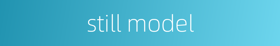 still model的同义词