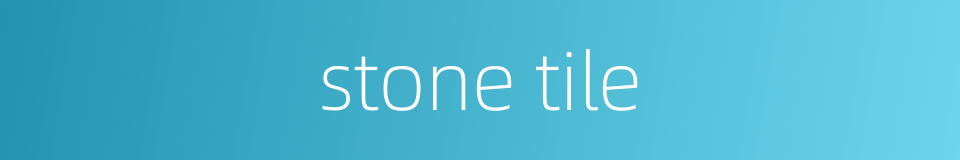 stone tile的同义词