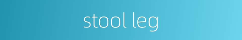 stool leg的同义词