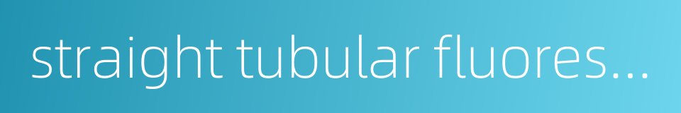 straight tubular fluorescent lamp的同义词