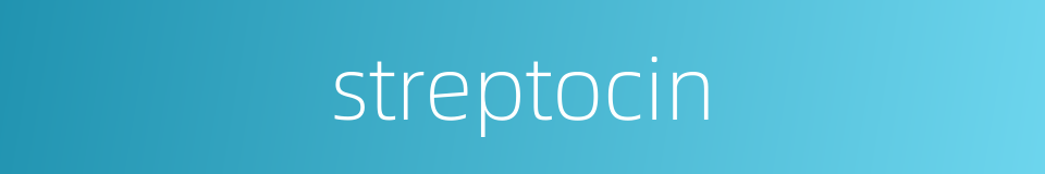 streptocin的同义词