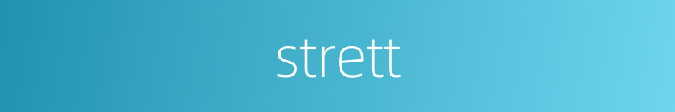 strett的同义词